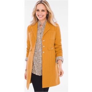 NWT $159 Chico's Modern Textured Topper Jacket Tweed